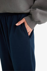 Cool Jogger Sweatpants with Printed Elastic Waist and Pockets