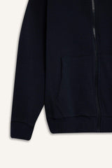 boys Hooded School Zippered Sweatshirt