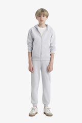 boys Hooded School Zippered Sweatshirt