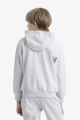 boys Hooded School Zippered Sweatshirt