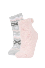 Women's Pom-Pom 2-Pack House Socks