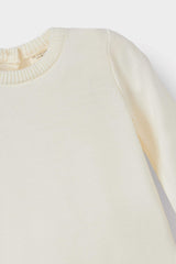 Baby Girl Crew Neck Knitted Sweater