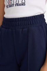 Girls Elastic Waist Basic Plain School Jogger Sweatpants