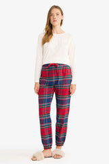 Plaid Long Flannel Pajama Bottom