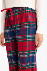 Plaid Long Flannel Pajama Bottom