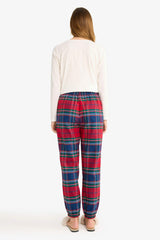 Plaid Long Flannel Pajama Bottom