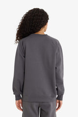 Oversized, loose fit, crew neck, basic, simple thick sweatshirt