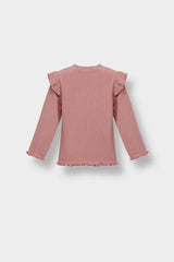 Baby Girl 2-Piece Set Floral Long Sleeve Ribbed Camisole T-Shirt and Leggings