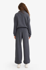 Standard Fit Drawstring Waist Pocket Polar Fleece Sweatpants