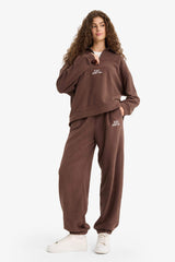 Standard Fit Drawstring Waist Pocket Polar Fleece Sweatpants