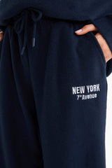 Standard Fit Drawstring Waist Pocket Polar Fleece Sweatpants