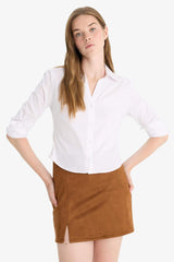 Fitted Bengalin Long Sleeve Shirt