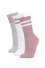 Girls 3-Pack Cotton Long Socks