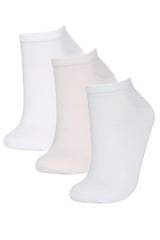 Women's 3 Pcs Cotton Pilates Socks