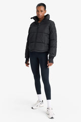 Defactofit Water Repellent Regular Fit Stand Collar Zippered Pocket Puffer Jacket