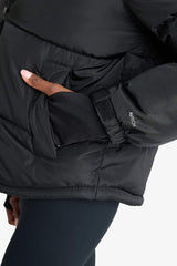 Defactofit Water Repellent Regular Fit Stand Collar Zippered Pocket Puffer Jacket