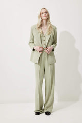 Oversize Fit Linen Blend Blazer