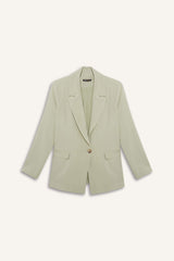 Oversize Fit Linen Blend Blazer