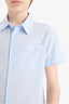 Basic Plain Short Sleeve Shirt With Men's Children Polo Collar Linen Look