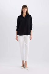 Regular Fit Basic Flat Long Sleeve Shirt