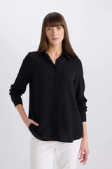 Regular Fit Basic Flat Long Sleeve Shirt