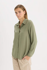 Regular Fit Basic Flat Long Sleeve Shirt