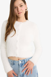 Cool Slim Fit Slim Cut Crew Neck Knitwear Cardigan