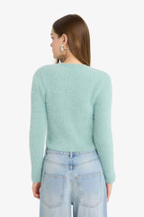 Cool Slim Fit Slim Cut Crew Neck Knitwear Cardigan