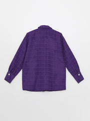 LCW Vision
Purple Self-Patterned Long Sleeve Oversize Women's Shirt Jacket