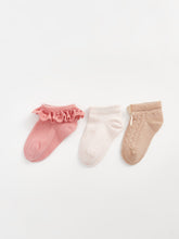 Basic Baby Girls Booties Socks 3-Piece