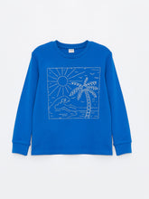 Crew Neck Printed Long Sleeve Boys T-Shirt