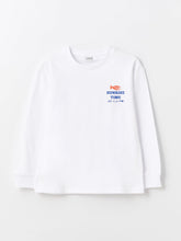 Crew Neck Printed Long Sleeve Boys T-Shirt