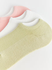 Women Flat Booties Socks 3 Pack