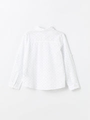Patterned Long Sleeve Boys Shirt