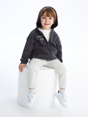 Hooded Long Sleeve Baby Boy Zipper Sweatshirt