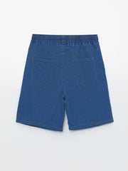 Comfortable Fit Boys Jean Shorts with Elastic Waist