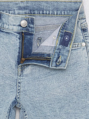 Ripped Detailed Boy Jean Shorts