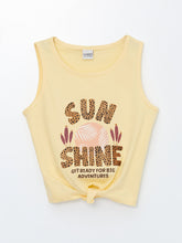 Crew Neck Printed Girls Undershirt