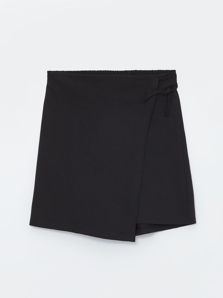 Basic Girls Shorts Skirt with Elastic Waist