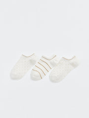 Patterned Women Booties Socks 3 Pack
