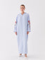 Hooded Embroidered Long Sleeve Oversize Women Dress