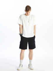 Standard Fit Gabardine Men Bermuda Shorts