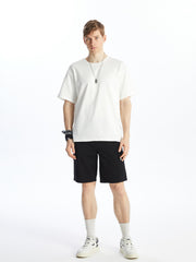 Standard Fit Gabardine Men Bermuda Shorts