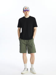 Standard Fit Gabardine Men Bermuda Shorts