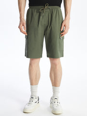 Standard Fit Gabardine Men Bermuda Shorts
