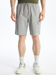 Standard Fit Gabardine Men Bermuda Shorts