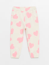 Printed Baby Girls Tracksuit Bottom With Elastic Waist