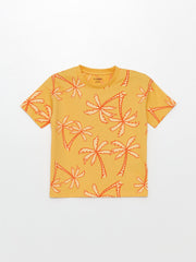 Crew Neck Short Sleeve Printed Baby Boy T-Shirt, Pack of 2