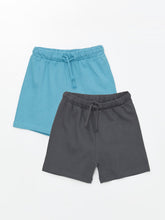Basic Baby Boy Shorts with Elastic Waist, 2-pack