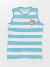 Crew Neck Striped Boy Undershirt